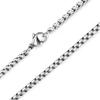 Stainless Steel Square Pearl Chain Necklace DIY Jewelry 3.0 Titanium Twist Box Chain
