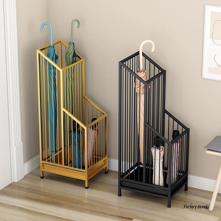 Elegant Wrought Iron Umbrella Stand for Entryway