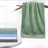 Jun Shi Dark Green Pure Cotton Towel 5-Pack (35x80cm)