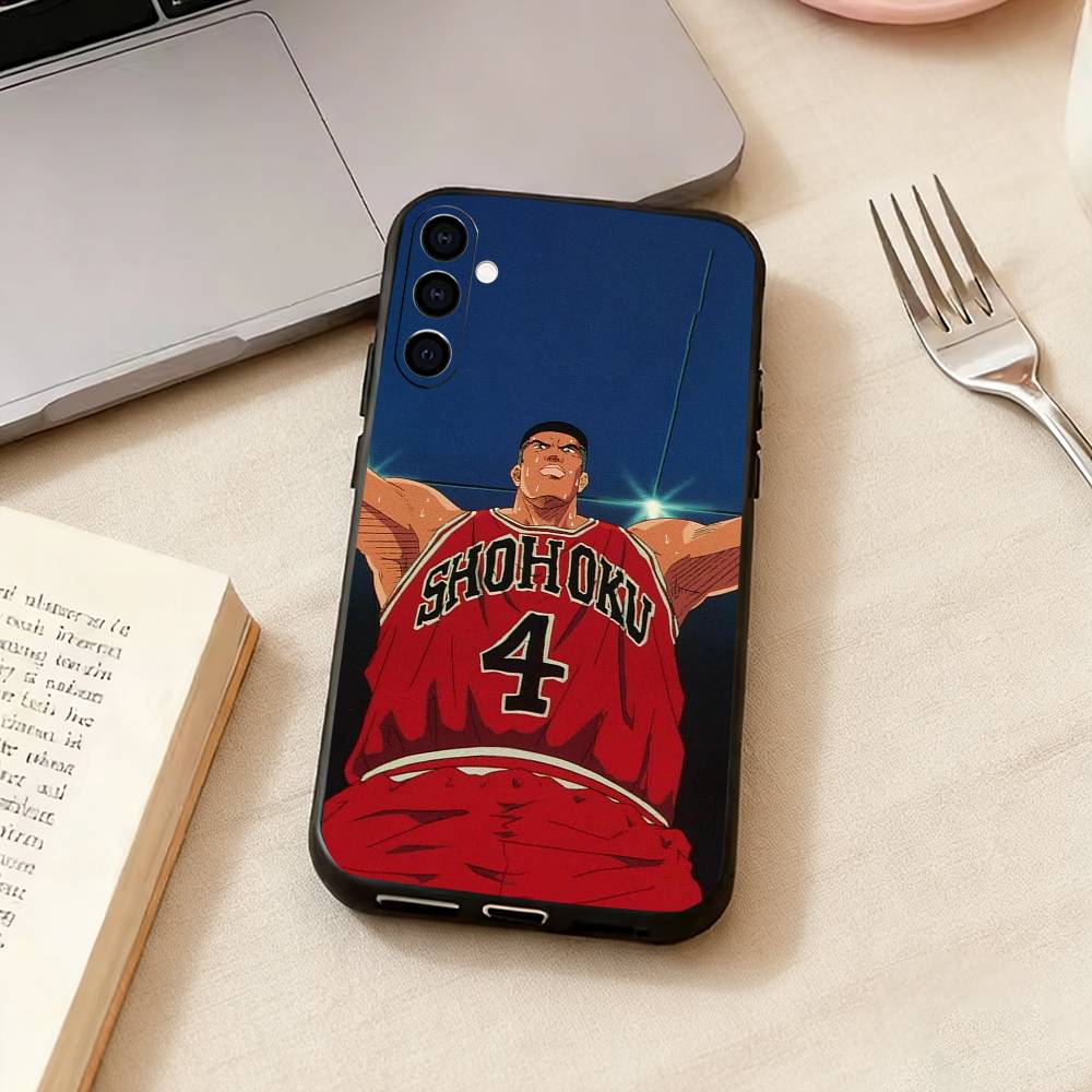 Slam Dunk Takenori A-Akagi Phone Case For Samsung Galaxy A73,A72,A71,A70,A53,A52,A51,Soft Silicone Black Cover