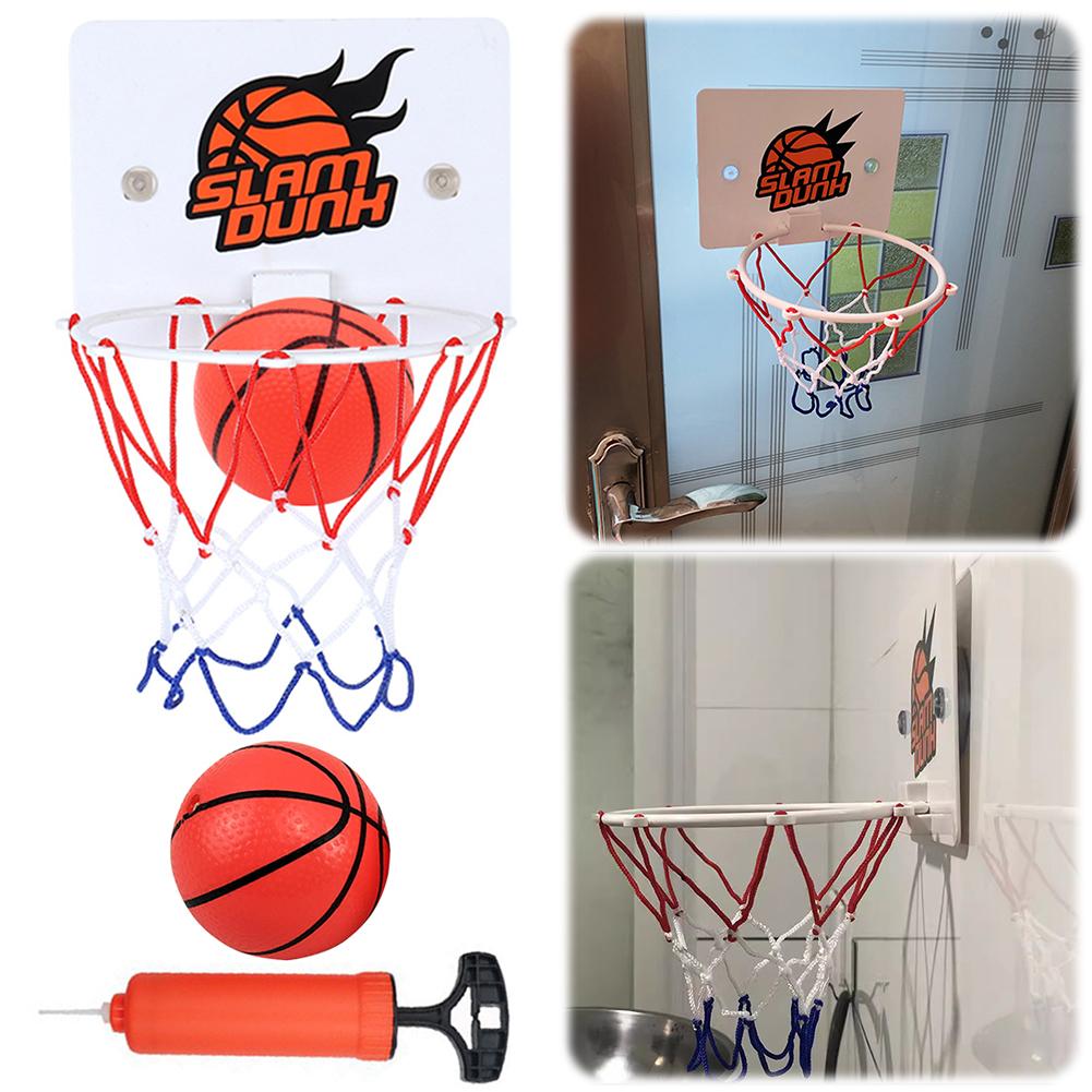 Suction Cup Basketball Hoop with 2 Balls Wall-Mounted Basketball Hoop Mini Basketball Hoop for Home Living Room spain