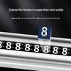 Alloy Roller Car Dashboard Phone Number Plate with Sunscreen