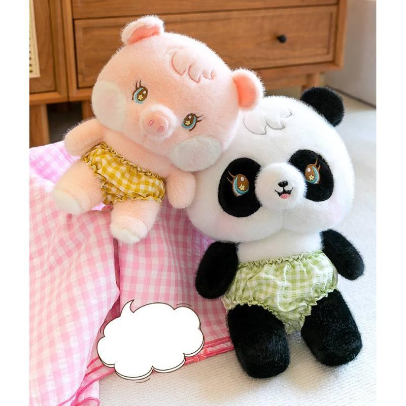 Adorable Soft Panda Pig Dog Plush Toy For Home Decor Cozy Collection 75cm