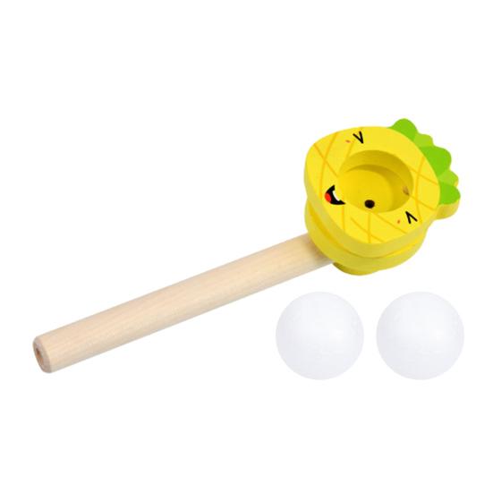 huaqianguhh Kids Floating Ball Blow Toy, Suspension Blowing Wooden Pipe for Lung Capacity Training, Educational Toy Boys Girls