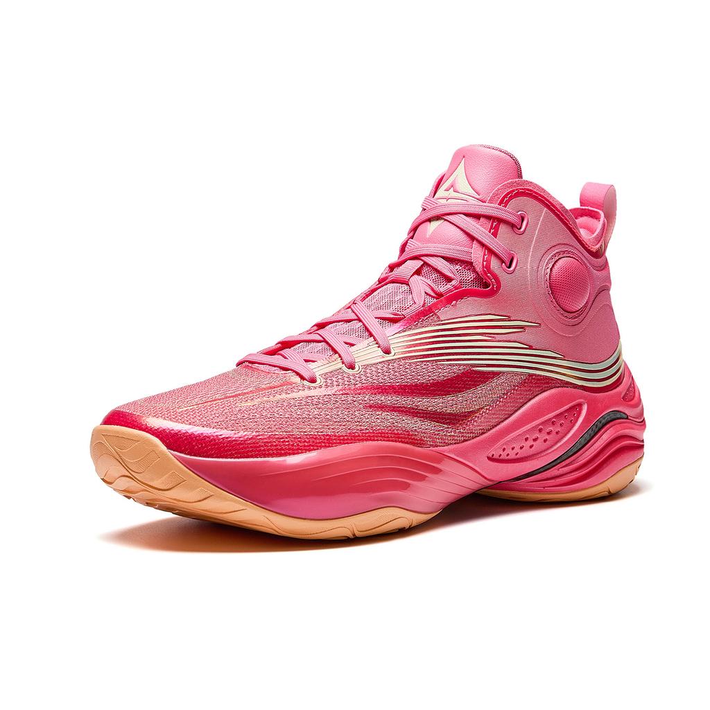 Anta Skyline 3PRO Phantom Dämpfung Rutschfest Abriebfest Rückprall Hoher Schaft Basketballschuhe Herren Pink 112541117-2