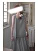 Note: Final Sale. Tops and half-skirts may have a color variation leaning towards gray; they are non-refundable and non-exchangeable.