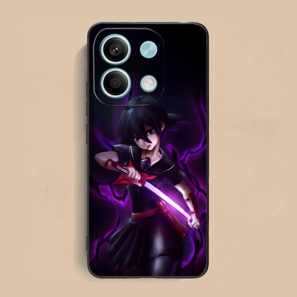 Akame Kurome Matte TPU Mobile Phone Case for Xiaomi Redmi Note 14 13 12 11 S Pro Plus 4G 5G Colorful Printing Cover