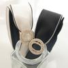 J.Lauren Black Ribbon Fabric Cubic Hairband H0815