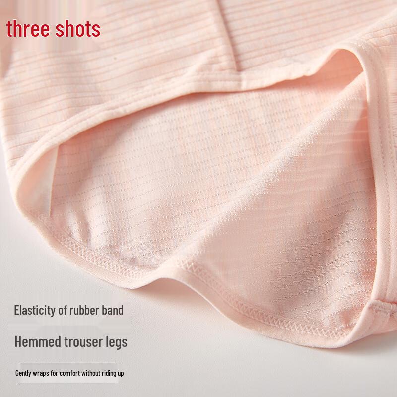 Sanqiang Women's 100% Cotton Antibacterial High-Waist Underwear