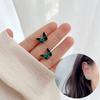 925 Silver Butterfly Stud Earrings Flexible Needle Earrings Feminine Simple Fashion Jewelry Gift for Girls