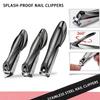 Stainless Steel Nail Clippers Toenail and Nail Clipper Cleaner Personal Care Trimming Tools Splash Proof Nail Clippers