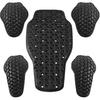 Universal Motorcycle Back Protector Ert, CE Level 2 Armor Ert Pads Set of 5pcs Level 1 Back Armor Protection Pad and Elbow and Shoulder Pads for
