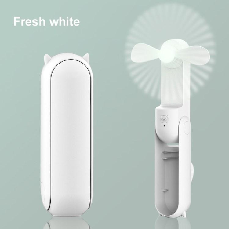

Personal Handheld Fan Mini Portable Pocket Fan Folding Fan USB Rechargeable for Outdoor Travel White