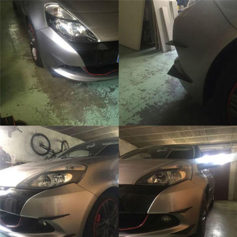 Car Refit Part Front Bumper Lip Diffuser Splitter Fins Spoiler Canards General Use