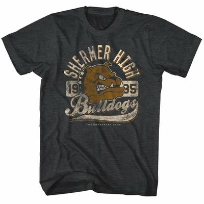 Breakfast Club Bulldog Black Heather Erwachsenen-T-Shirt