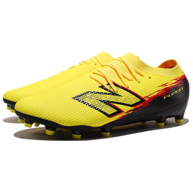 New Balance Furon V8 Comodo Versatile MG (Borchie corte in gomma) Scarpe da Calcio Supportive in Pelle Sintetica Uomo scarpe da calcio Giallo UF3M6CN