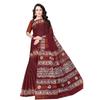 TAMAIRA FASHION Womens Plain Weave Pure Cotton Saree Without Blouse Piece(1920_Maroon)