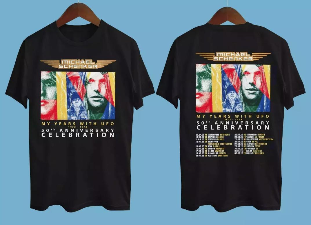 Michael Schenker My Years with UFO 2025 Tour Black All Size T-Shirt XXL