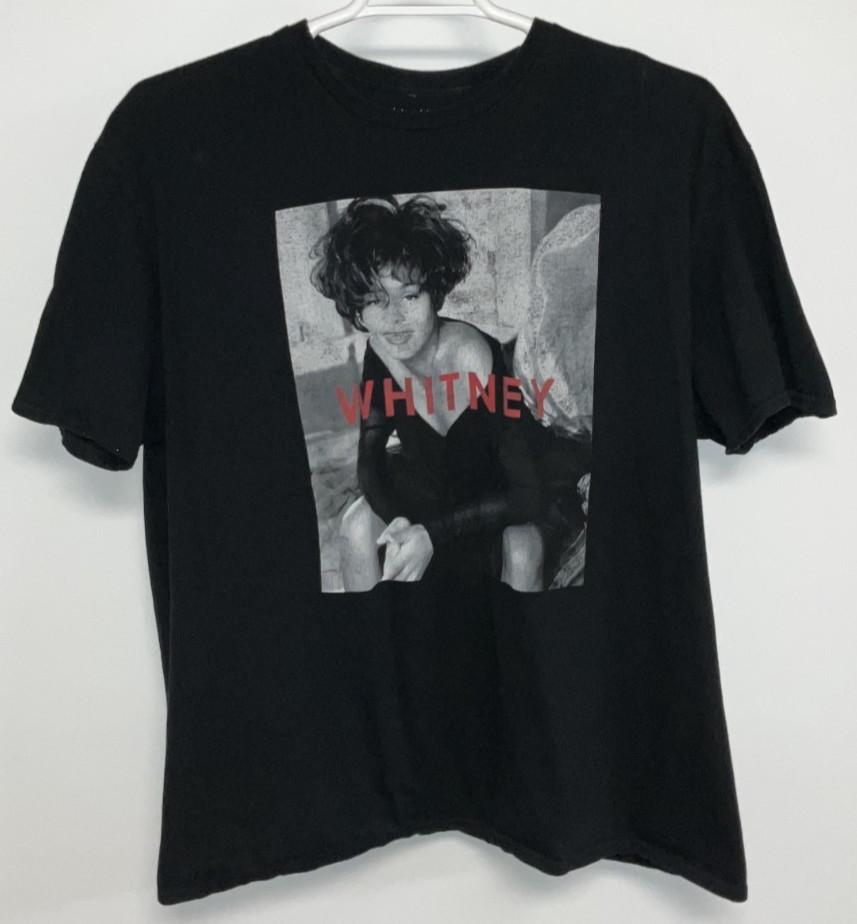 Whitney Houston Short Sleeve T-Shirt Men's 2XL Black