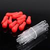 5 Stück 10ml Glaspipette Medizin Labor Tropfer Roter Gummikopf Pipettierer für Büro Schule Chemikalienbedarf Laborröhrchen