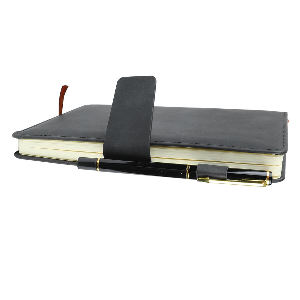 Notatnik A5 Pokrowiec ze skóry PU Gładki Papier Gruby Odporny na Przebijanie Tuszem Notatnik w Linie z Pudełkiem na Długopis dla