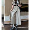 Yamamoto Culottes Women's Pants Summer Thin Women's High Waist Loose A-word Skirt Slim Loose Ice Silk Wide-leg Pants