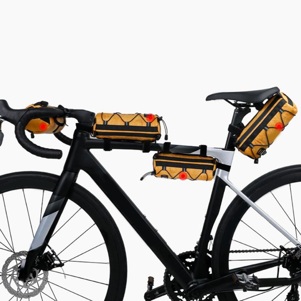 Bicycle Wear Resistant Pouch Bicycle Handlebar Bag Head Bag for Road Bikes Outdoor Riding Bicycling Folded Bikes