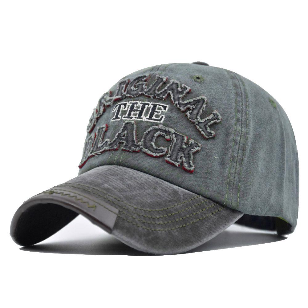 Unisex Vintage Baseball Cap Washed Cotton Hats For Men Women Casual BLACK Letter Embroidery Cap Outdoor Sports Cap