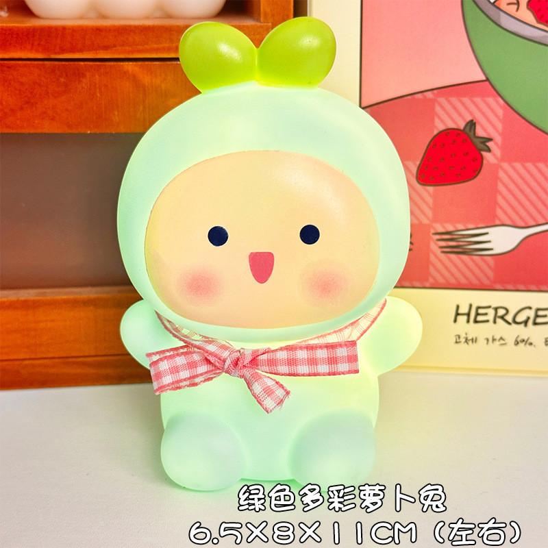 Night Lamp Warm Light Compact Cartoon Cute Rabbit Shaped Powered Battery