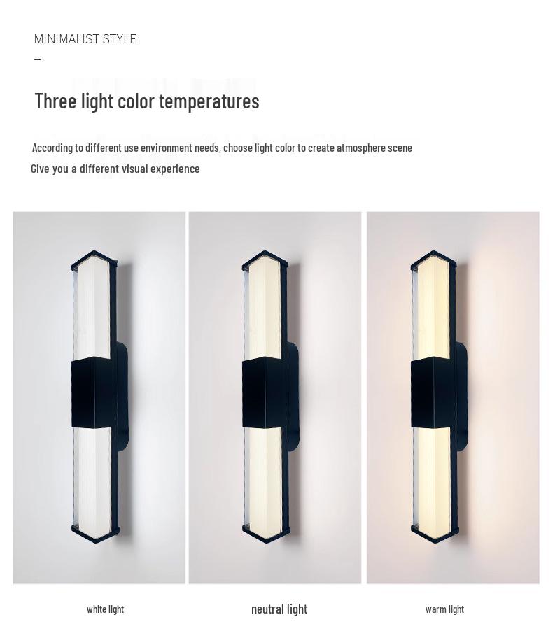 Waterproof Outdoor Wall Light for Courtyard, Corridor, Villa, Balcony, and Bedroom.