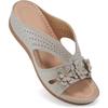 New Women's Slippers Casual Flower Hollow Wedge Beach Shoes Outdoor Fashion Platform Comfortable Non-slip Sandals Plus Size 43