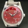 HAND-WINDING VINTAGE HMT JANATA INDIAN MENS ARABIC RED DIAL WATCH a441034-4