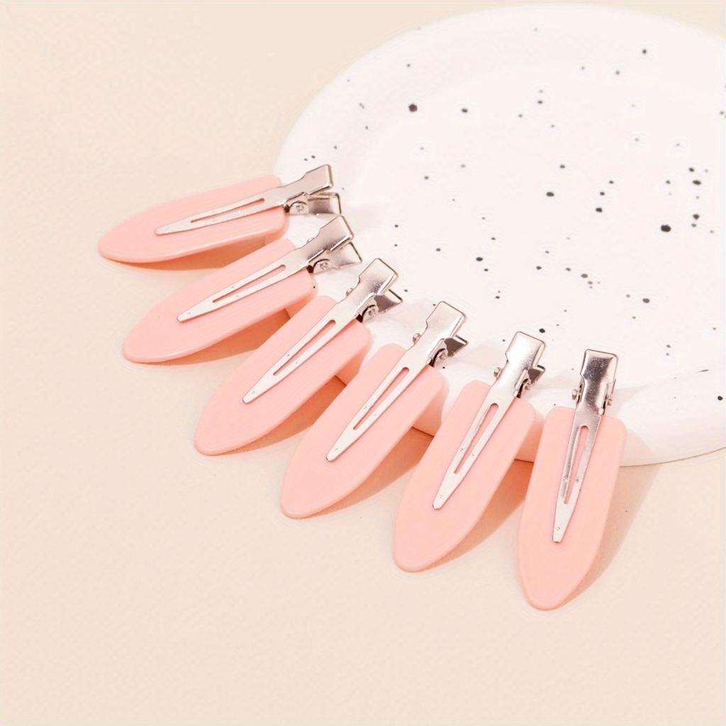 6 Stück/Set nahtlose Haarspangen ohne Biegungen, Seitenstäbe, Make-up- und Gesichtsaccessoires, Styling-Haarspangen für Damen