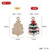 YT zinc alloy oil dripping small pendant, bracelet pendant, Christmas zinc alloy small size pendant