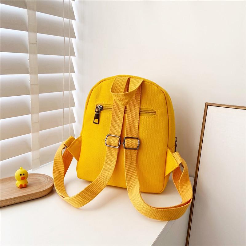 Entzückender Cartoon-Canvas-Rucksack für Mädchen im Alter von 1-5 Jahren - Perfekt für den Kindergarten