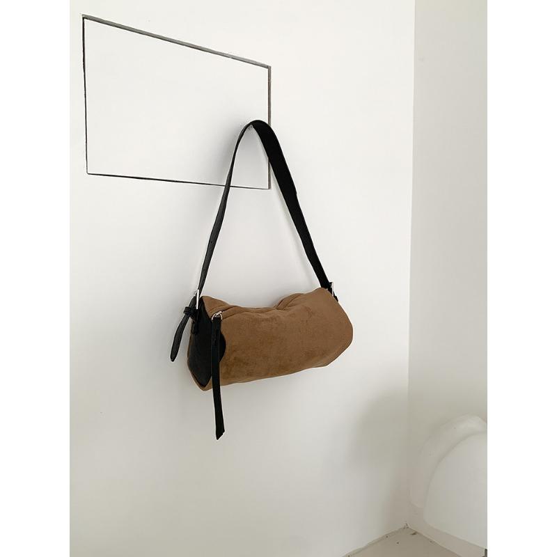 

Нишевая сумка подмышку для женщин, Маленькая квадратная сумка высокого класса, Ретро сумка через плечо с ручкой, Сумка кросс-боди и Сумка-подушка коричневый