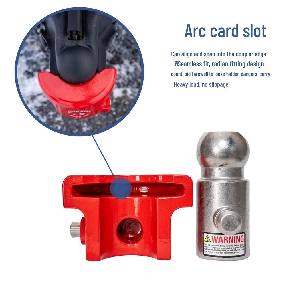 Universal 2-5/16" Trailer Hitch Lock Anti-Theft Safety Ball Coupler
