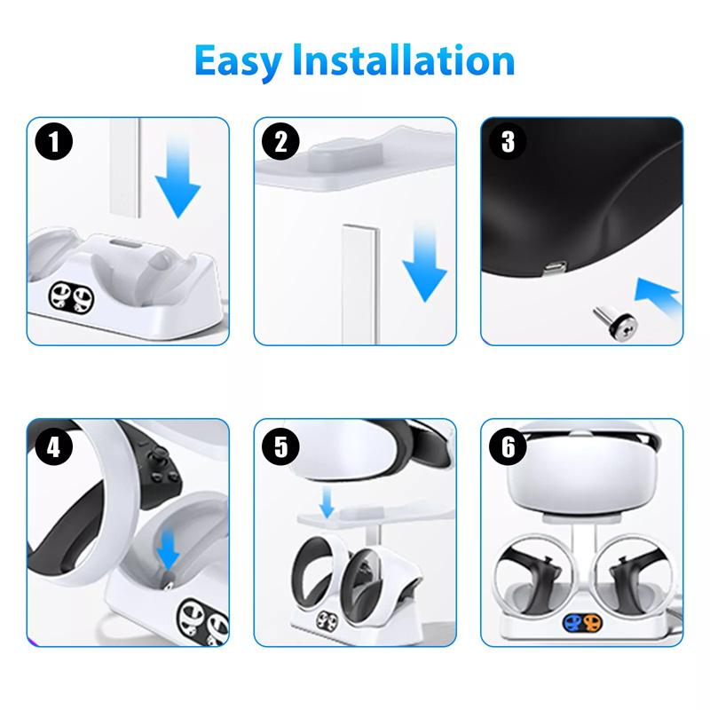 Vr Glasses Holder Charging Base Specially Designed Durable Multifunctional Practical Universal Game Accessories