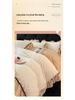 Luxury Carved Velvet Ribbon Lace Four-Piece Set: Double-Sided Fleece Duvet Cover for Cozy Home Warmth