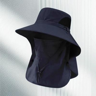 Summer Sunshade Fishing Cap Summer Sunscreen Eaves Outdoor Leisure Face Cover Mosquito-proof Mountaineering Fishing Cap