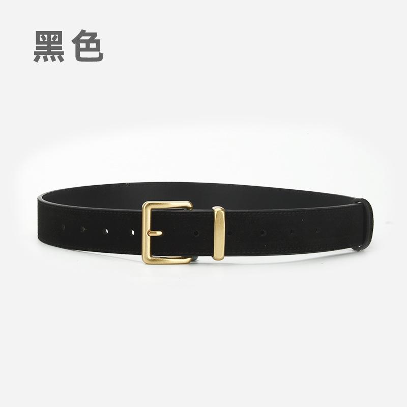 Four Seasons Available New Needle Buckle Belt Women'S Fashion Simple And Versatile Dress Jeans Decorative Leather Matte Belt