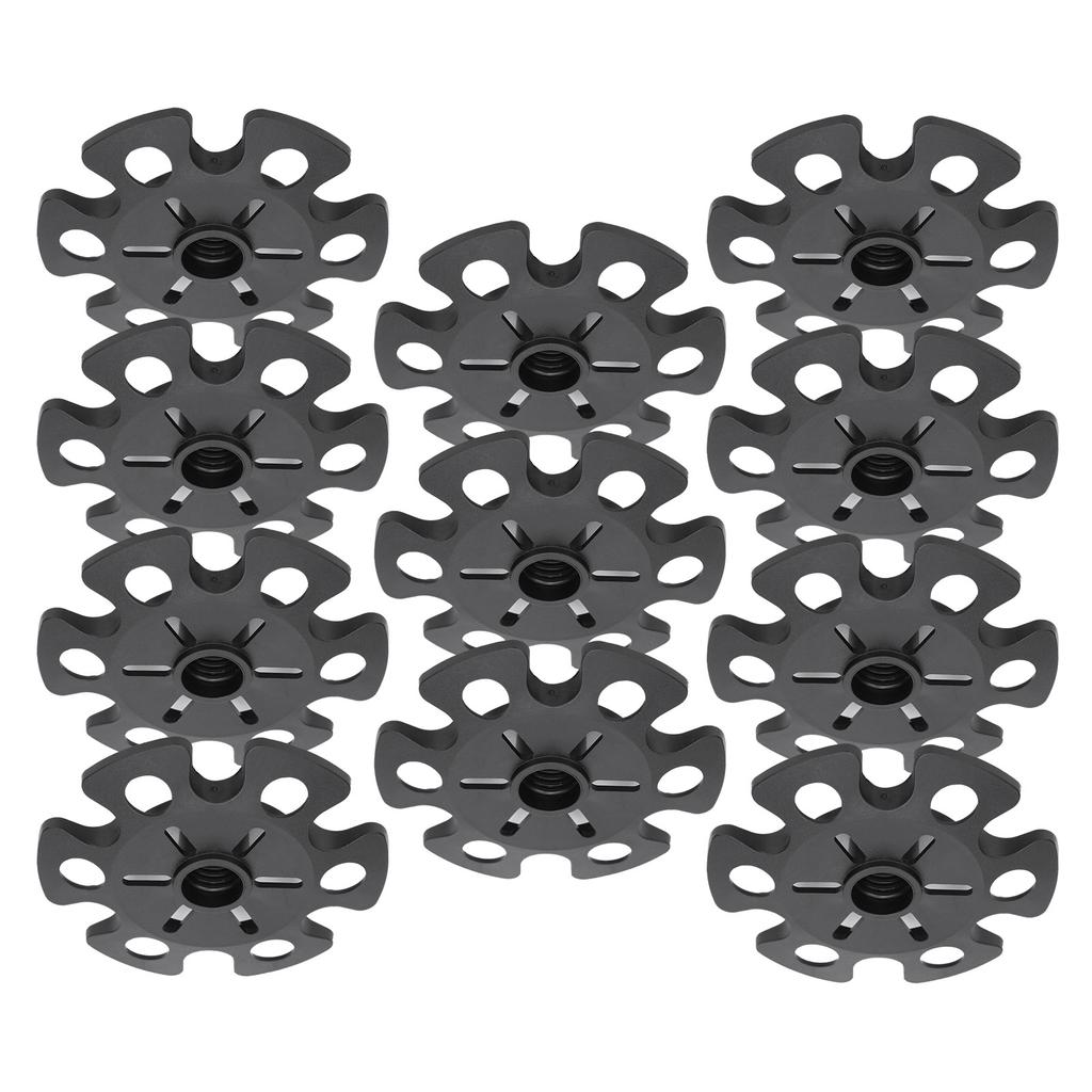 10pcs Alpenstock Hiking Poles Accessories Rubber 85mm Snow Support Mud Tray Black