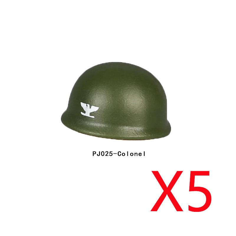 Military Figure MOC Building Block Accessories Vest Equipment Soviet American Soldier Helmet Hat Kit Mini Brick Toy Gift K48