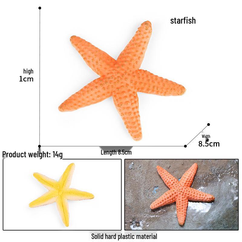 Solid Cross Water Drop Fish Simulation Toy Model - Bobo Sea Creature Ornament