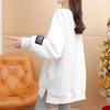 Navava Women Loose Fit Round Neck Long Sleeve Sweatshirt Rabbit Detail Nt2242