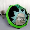 Rick Sanchez Automatic Folding Cute Windproof Umbrella with Sturdy Iron Frame, Portable Compact Travel Umbrella All-Season Use Parties 0807061