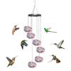 Charming Wind Chimes Hummingbird Feeders, Window Bird Feeders, Hanging Hummingbird Feeders with Flower-shaped Feeding Ports for Outdoors