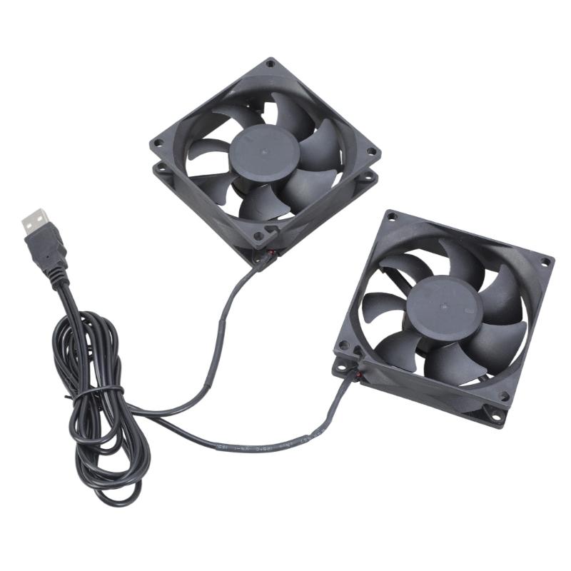 Silents 8CM 8025 USB Power Cooling Fan 5V 1.5W for PC Gaming Consoles and 3D Printers 32CFM