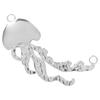 6pcs No Fade Sea Wave Shell Marine Organism Stainless Steel Charms For Jewelry Making Supplies DIY Women Men Pendant Waterproof