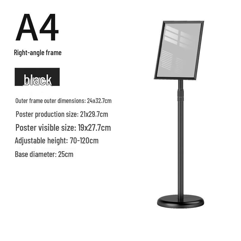 Stainless Steel A4 Vertical Display Stand